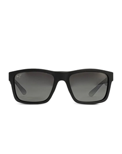 Солнцезащитные очки The Flats в квадратной оправе, серый Maui jim