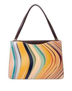 Сумка-тоут Dusky Swirl с двумя молниями, желтый Paul smith