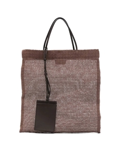 Плетеная сумка-тоут, коричневый The row