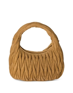 Стеганая сумка на плечо Wander, коричневый Miu miu