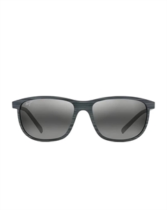 Солнцезащитные очки Lelekawa в полоску, серый Maui jim