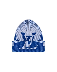 Шапка мужская, бело-синий Louis vuitton