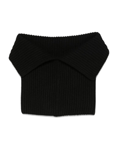 Шарф в рубчик, черный Uma wang