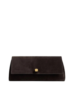 Замшевая клатч-сумка Audrey, коричневый Khaite