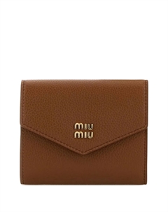 Кошелек-конверт, коричневый Miu miu