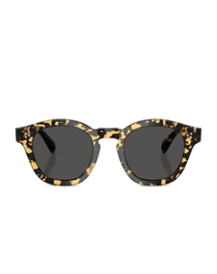 Солнцезащитные очки в круглой оправе, черный Oliver peoples