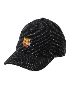 Бейсболка унисекс черная Onitsuka tiger