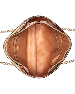 Factory Женская сумка-тоут с тисненым цветочным принтом и логотипом Aubrianna - Rose Dust Guess