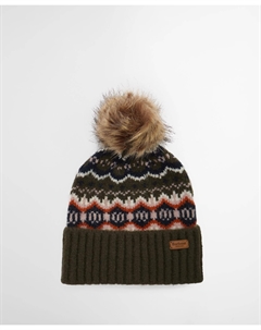 Шапка Helen Fair Isle, оливковый Barbour