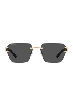 Геометрические солнцезащитные очки с логотипом, черный Dsquared2