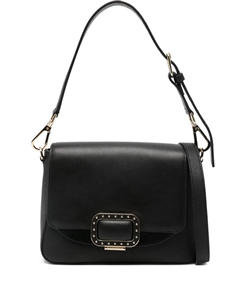 Сумка на плечо с пряжкой, черный Cromia