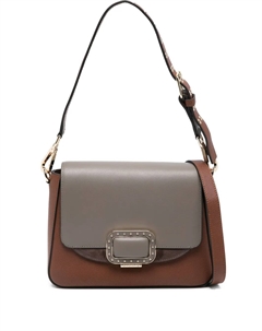 Сумка на плечо с пряжкой, коричневый Cromia