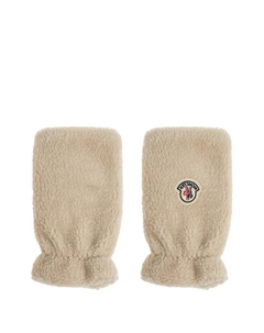 Митенки с нашивкой-логотипом, нейтральный Moncler