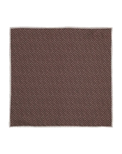 Платок-паше с узором в елочку, коричневый Brunello cucinelli