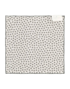 Платок в горошек, белый Brunello cucinelli