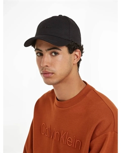 Кепка Snapback "METAL LETTERING BB CAP" с тисненым логотипом, цвет Ck Black Calvin klein