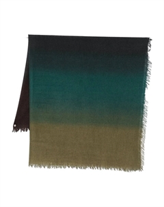 Шарф с бахромой, зеленый Faliero sarti