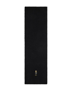 Шарф в рубчик, черный Polo ralph lauren