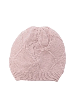 Шапка с ромбовидной вязкой, розовый Elisabetta franchi la mia bambina