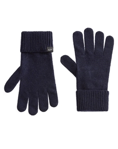 Шерстяные перчатки с логотипом, синий Woolrich