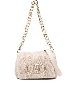 Сумка на плечо фактурной вязки, нейтральный Liu jo