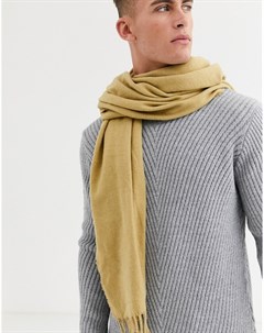 Бежевый шарф накидка Asos design