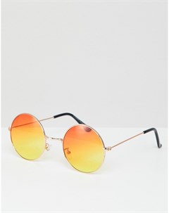 Круглые солнцезащитные очки с эффектом омбре 7x