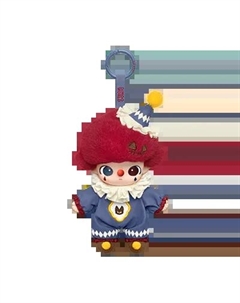 Брелок WHY SO SERIOUS Collection Joker Plush Charms (упаковано в пакет), Flame Clown Pop mart