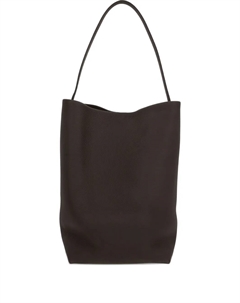 Кожаная сумка на плечо с верхней ручкой, коричневый The row