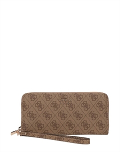 Кошелек BRENTON SLG LRG ZIP AROUND, Brown/Light brown Guess