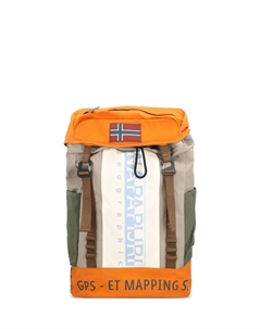 Хлопковый рюкзак с логотипом-флагом Equator, оранжевый Napapijri