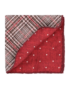 Платок-паше в горох, красный Brunello cucinelli
