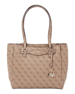 Сумка через плечо KATYA MULTI COMP TOTE, Cappuccino/Dark brown Guess