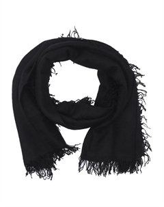 Шарф с логотипом и бахромой, черный Faliero sarti