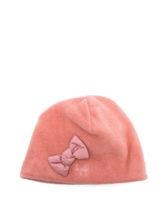 Шапка бини с бантом, розовый Il gufo