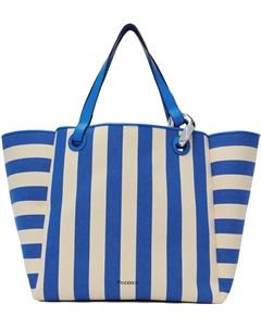 Большая угловая сумка-тоут JWA сине-белого цвета, цвет Blue/White Jw anderson