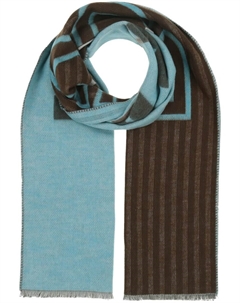 Шарф, Aqua/Dark brown Bugatti