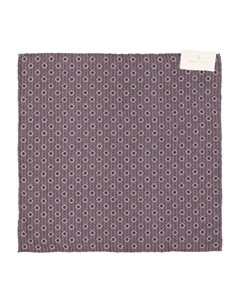 Платок с геометрическим узором, фиолетовый Brunello cucinelli