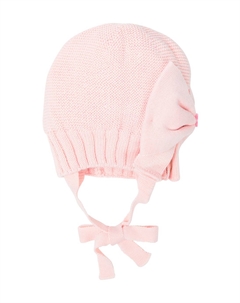 Шапка из шерстяной смеси с отделкой бантом, Cipria Monnalisa