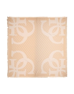 Шарф JACQUARD KEFIAH 135X135, Yellow/Pastel yellow Guess