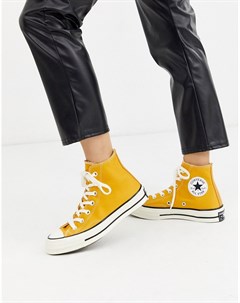 Высокие желтые кеды Chuck 70 Converse