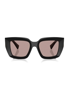 Солнцезащитные очки в квадратной оправе, черный Miu miu