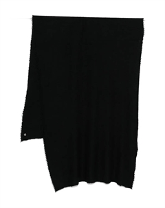 Шарф с необработанными краями, черный Faliero sarti