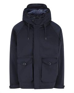 Стеганая куртка с капюшоном, синий C.p. company