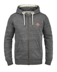 Худи с капюшоном на молнии Craig, mottled grey Solid