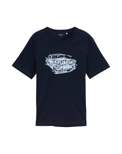 Футболка, marine blue/Light blue Tom tailor