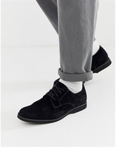 Черные кожаные туфли на шнуровке Timberland