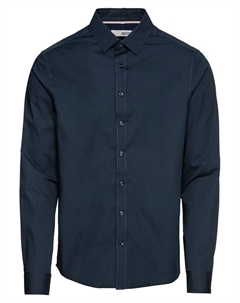 Рубашка на пуговицах классического кроя SO Tyler, Dark blue Solid