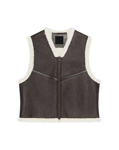 Куртка Mixed Material Gilet, Brown/Beige Givenchy