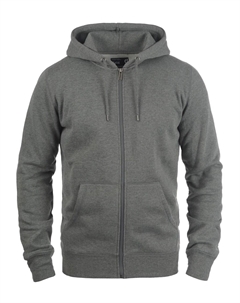 Худи с капюшоном на молнии Berti, Grey Solid